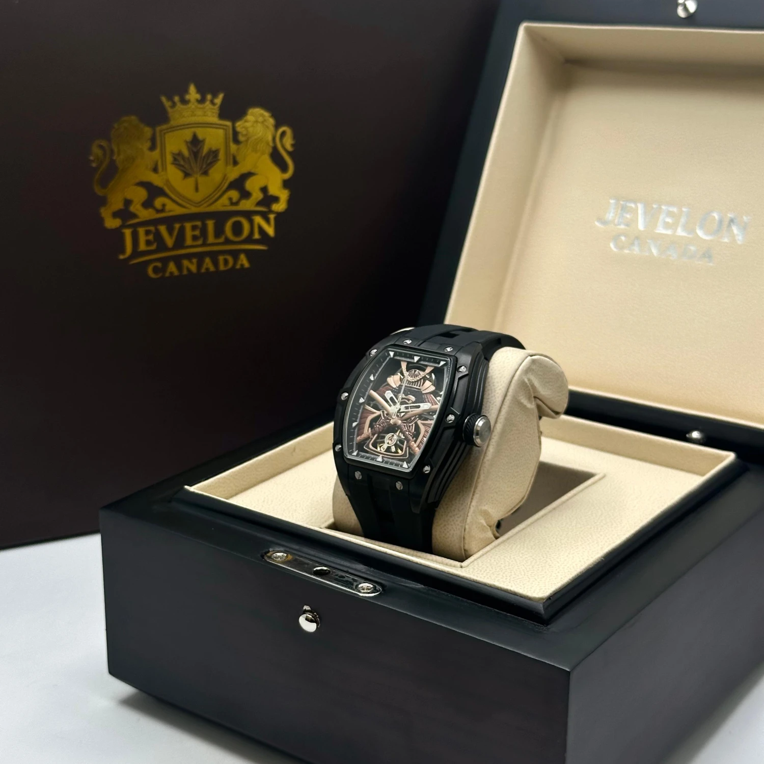 Jevelon JVM121-1B-BR Watch