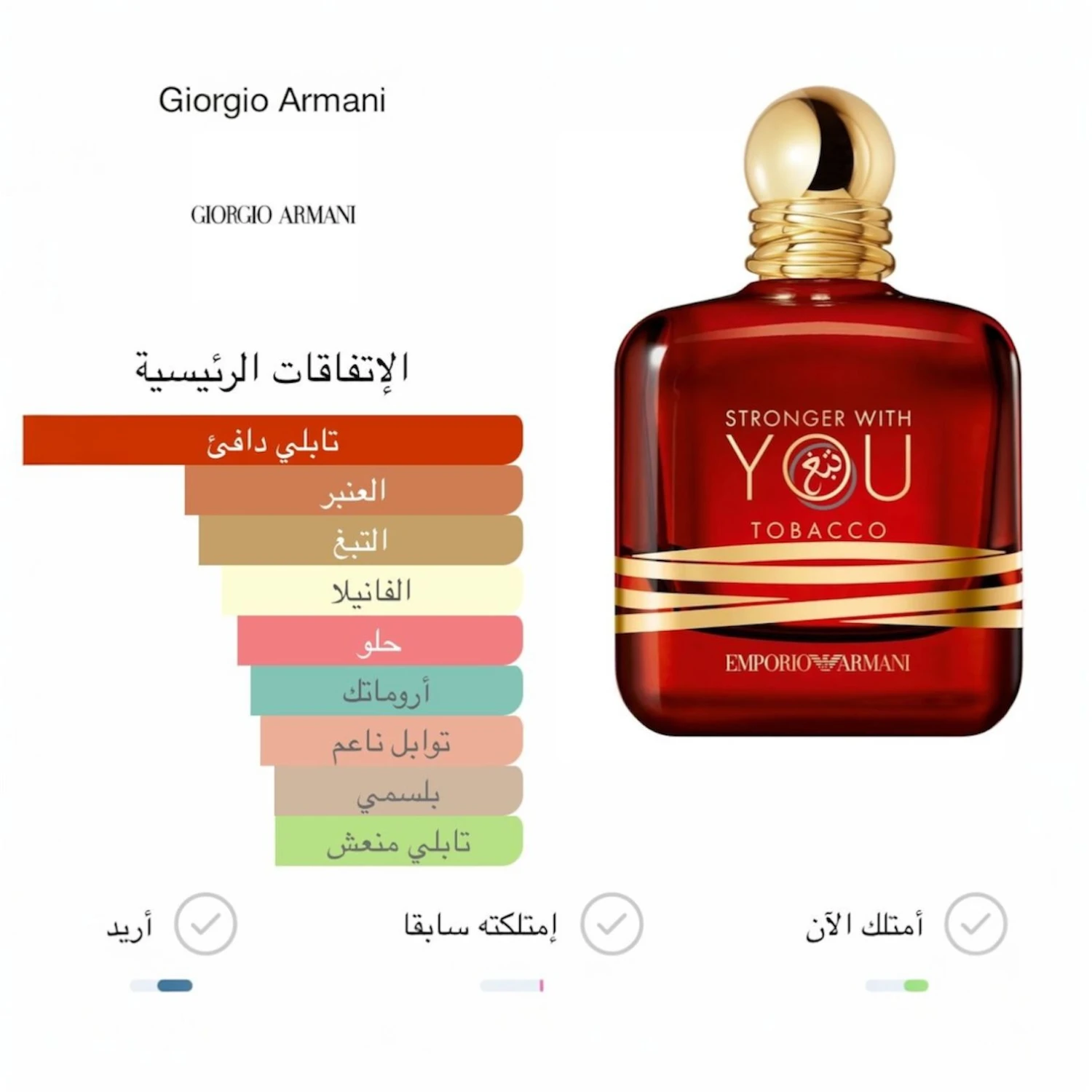 عطر سترونغر وذ يو توباكو الأحمر