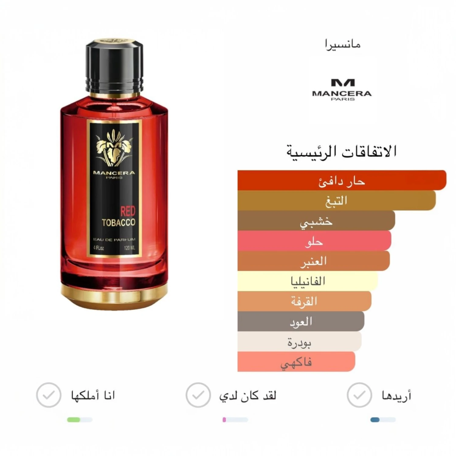 عطر مانسيرا رد توباكو