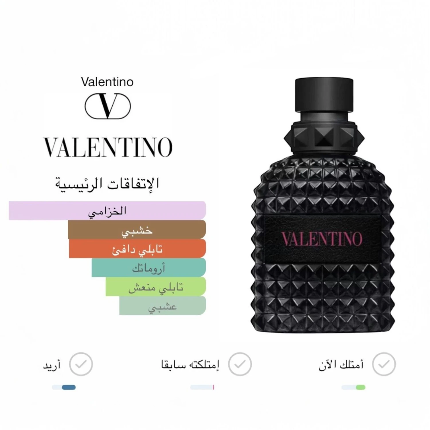 عطر فالنتينو اومو اسود
