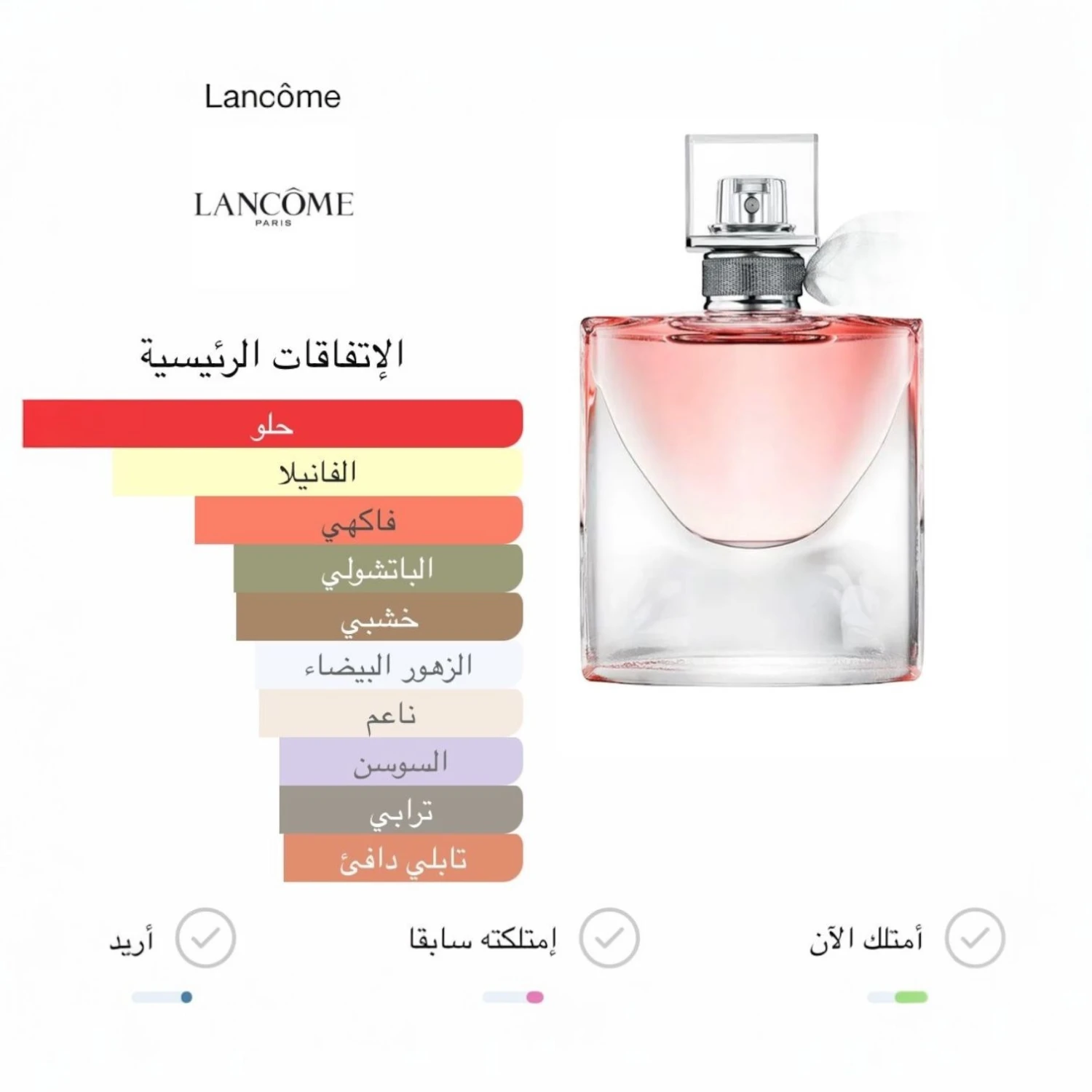 عطر لانكوم لافي إيزا بيل إلكسير