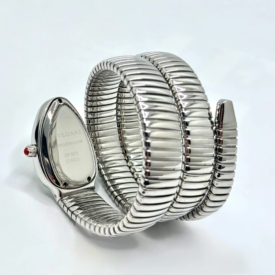 Bvlgari Spiral Silver Watch 