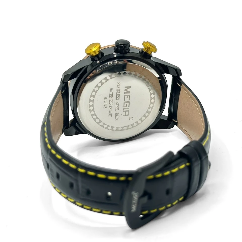 Megir Leather Watch 2078
