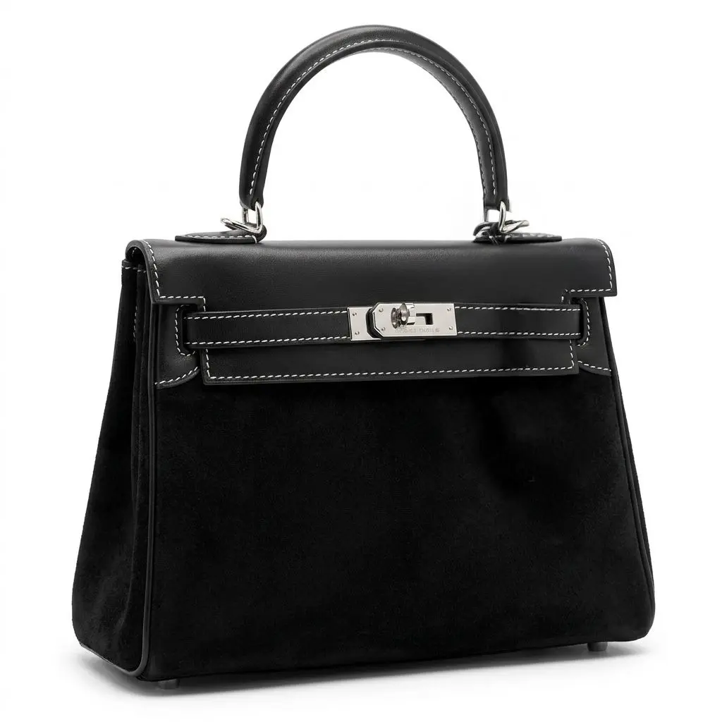 Hermes Chamois Shoulder Bag 5525