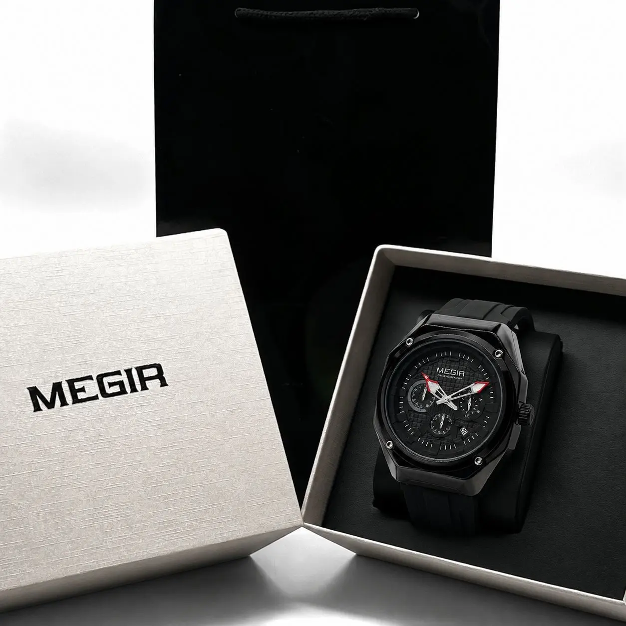 Megir Watch  MN8118G-BKBK-1