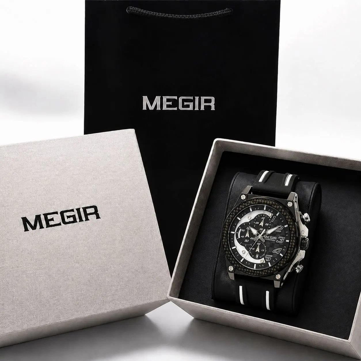 Megir Watch MN2051G-BK-1N7