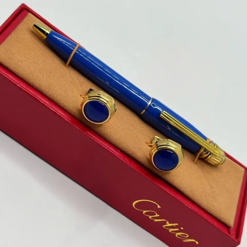 Pen and Brooches Cartier Set 004